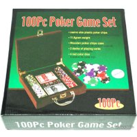 Карточная игра Zez Набор для покера в чемодане 100 фишек с номиналом 6641-M1 в Витебске