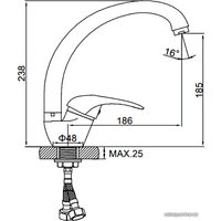 Смеситель Ledeme L5902M