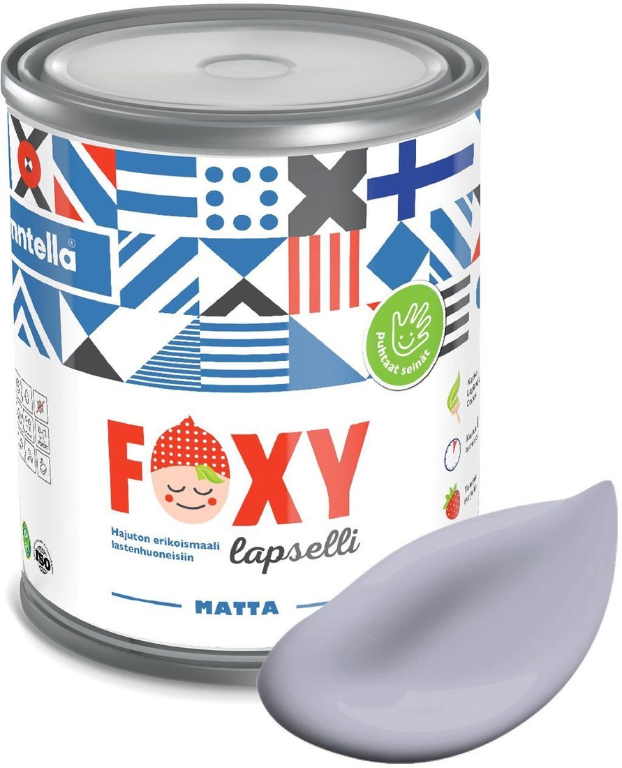 

Краска Finntella Foxy Lapselli Matte Kaniini F-50-1-1-FL293 0.9 л (светло-серый)