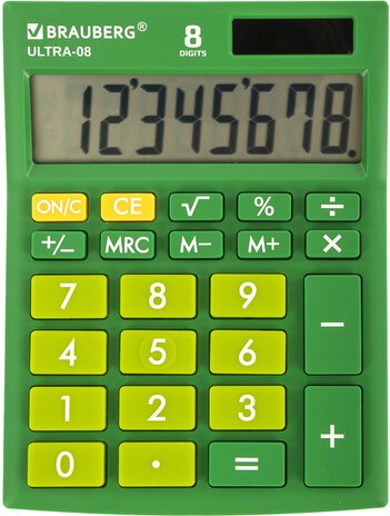 

Бухгалтерский калькулятор BRAUBERG Ultra-08-GN 250509 (зеленый)