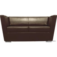 Софа Brioli Болдер двухместный (экокожа, L13 коричневый)