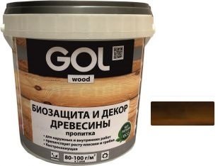 

Пропитка GOL Wood Aqua Защитно-декоративная 0.9 кг (дуб)