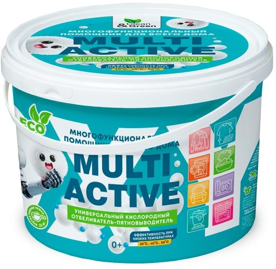 

Средство универсальное Clean&Green МультиГриник Кислородный CG8329 (1 кг)