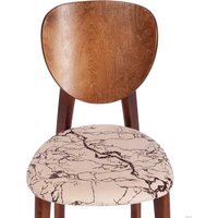 Стул TetChair Diamante мягкое сиденье (коричневый/крекс бежевый)