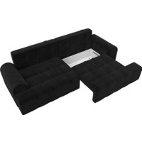 Диван Лига диванов Лига-080 131119 (велюр Seven 35 черный)