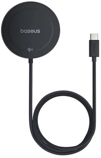 

Беспроводное зарядное Baseus Simple Mini4 Magnetic Wireless Charging Stand Qi2 15W P10273300121-00 (черный)