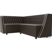 Угловой диван Лига диванов Лофт 104603 (левый, коричневый)