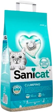 Наполнитель для туалета Sanicat Clumping Marseillе Soap 8л