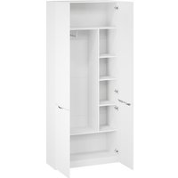 Шкаф распашной Трия Глосс 366 СМ-319.07.013 (белый жемчуг/белый глянец)