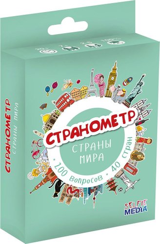 Детская настольная игра Selfie Media Странометр: Страны мира 44405P