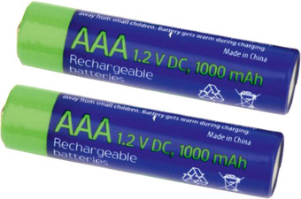Rechargeable batteties AAA 1000 mАh 2 шт. [EG-BA-AAA10-01]