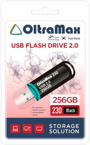 

USB Flash OltraMax 230 256GB (черный)