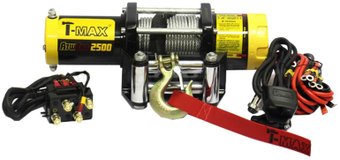 Лебедка автомобильная T-max ATW Pro 2500 синтетика