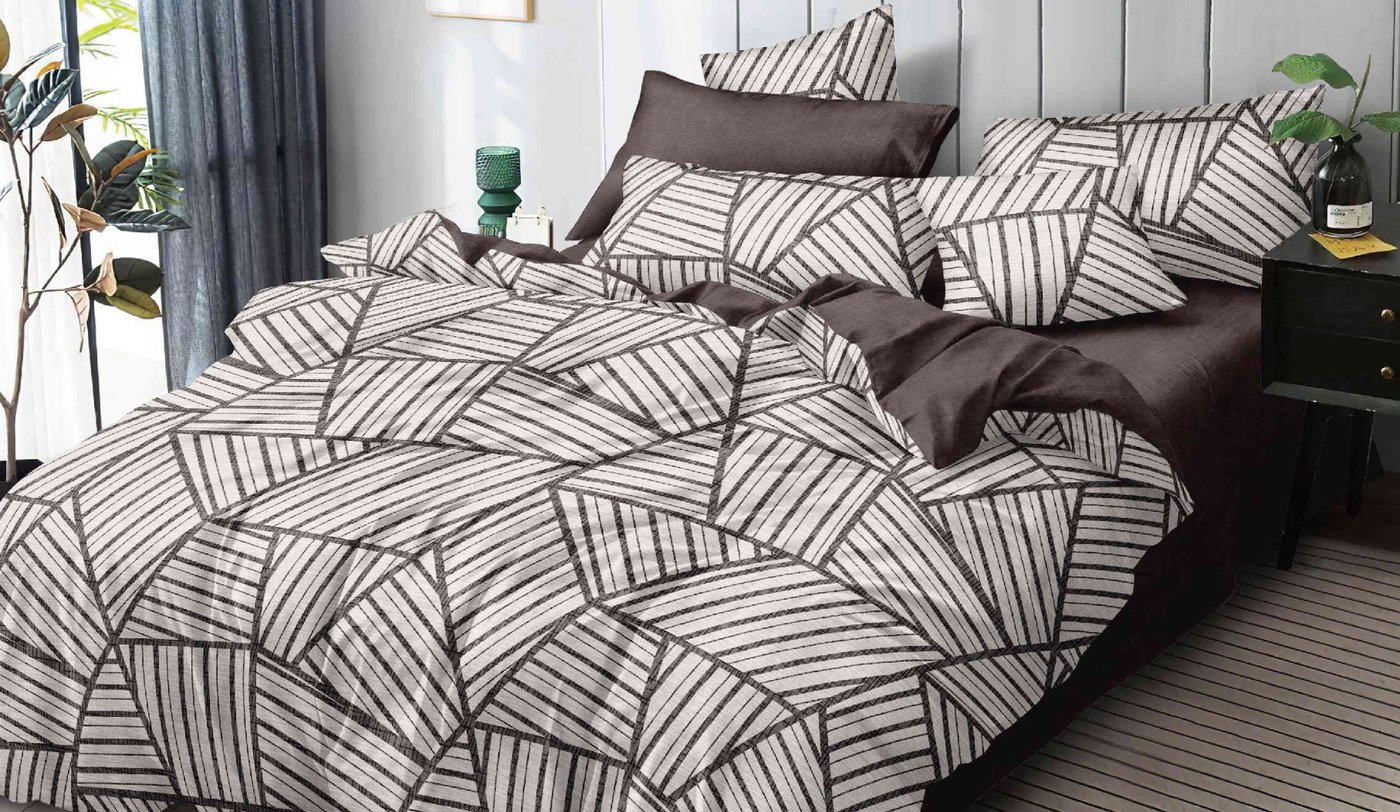 

2-спальный комплект постельного белья с евро простыней Luxor № F 79016 2сп с европростыней (поплин)