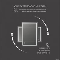  Алмаз-Люкс Зеркало Dallas 8060sh-6 (с подсветкой)