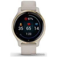 Умные часы Garmin Venu 2S (светло-золотистый/бежевый)