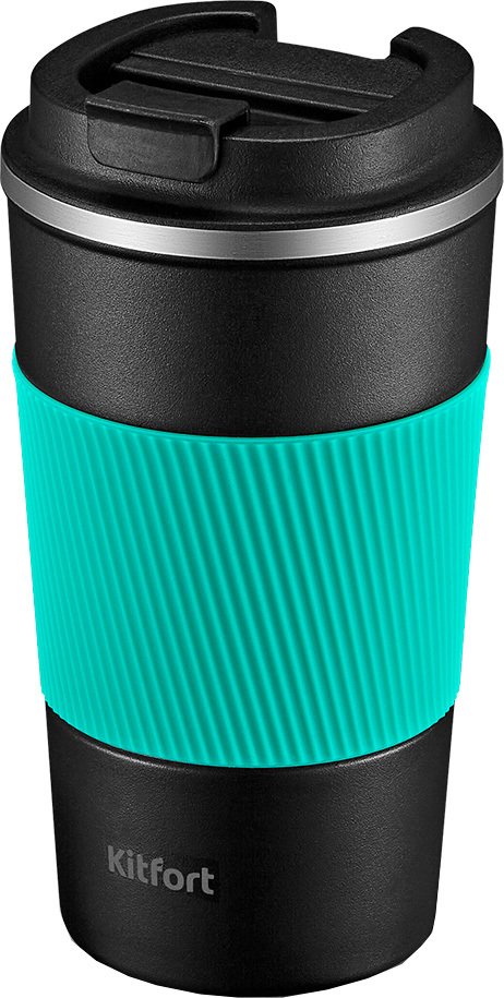 

Термокружка Kitfort KT-1227 500 мл (черный/бирюзовый)