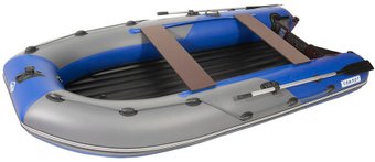 Моторно-килевая лодка Пилот 380 НДНД (серый/синий)
