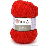 Пряжа для вязания Yarnart Dolce 100% микрополиэстер 748 100 г (120 м, красный)