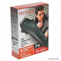 Машинка для стрижки волос Delta Lux DE-4201 (зеленый)