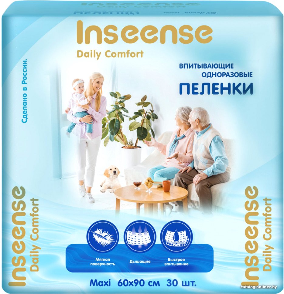 Пеленка одноразовая Inseense Daily Comfort 60х90 InsDC6930 (30 шт)
