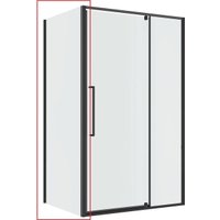 Душевая стенка Niagara Nova NG-A80GR-34 80х195 (графит/прозрачное стекло)