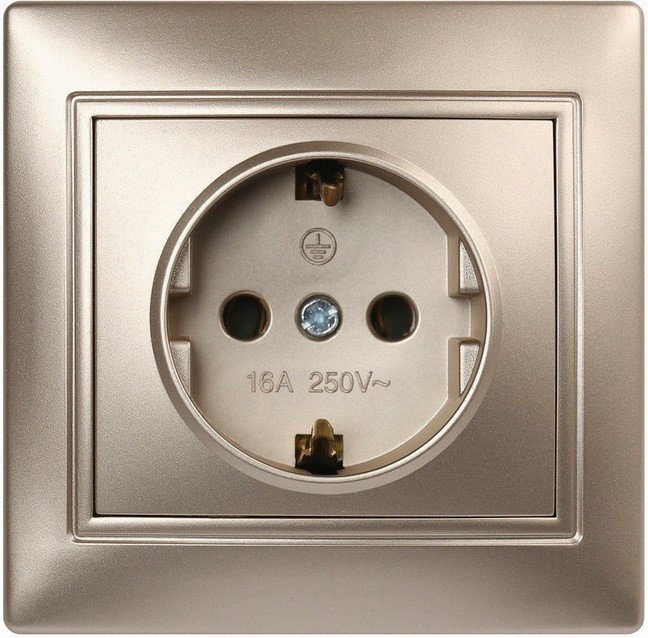 Розетка SmartBuy Венера SBE-01c-16-S1-Z-c