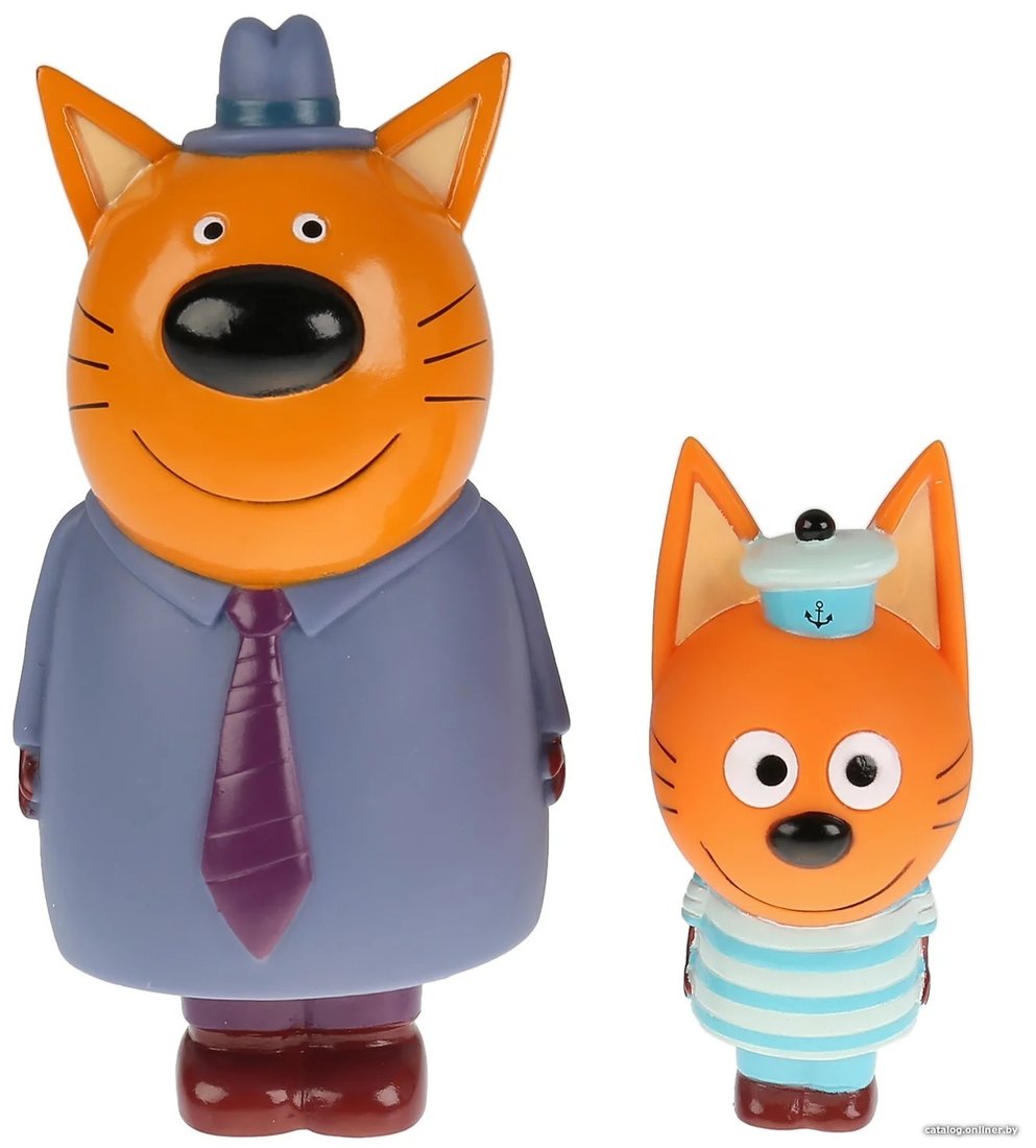 Игрушка для ванной Капитошка Три Кота папа и Коржик LX18006