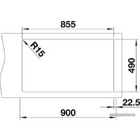 Кухонная мойка Blanco Andano 400/400-IF/A 525249 (с клапаном-автоматом, сатин)