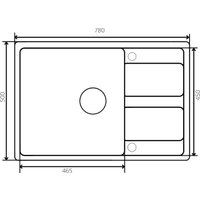 Кухонная мойка ZorG Apollo 78 (серый бетон) в Солигорске