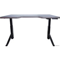 Стол для работы стоя Fit Focus Winner с электроприводом, с подсветкой, черный, U899 ST9