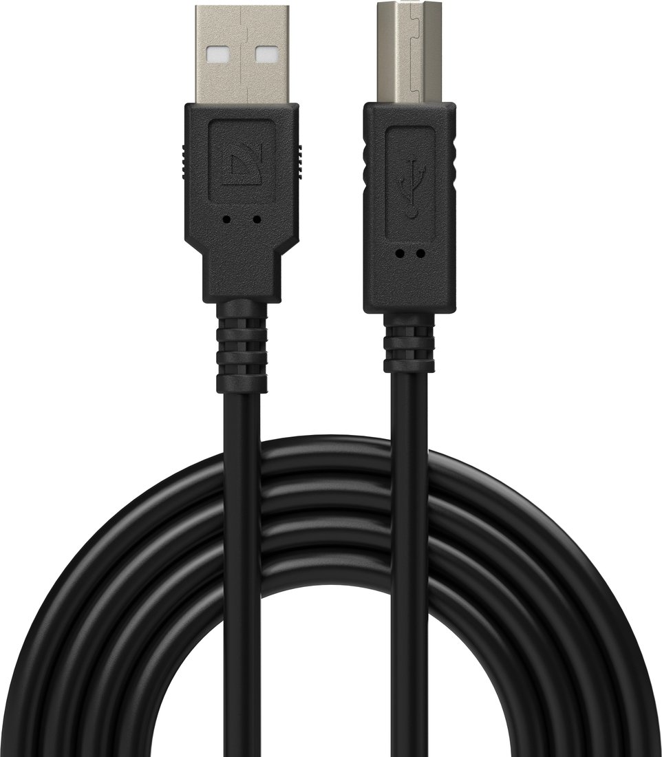 Кабель Defender USB Type-A - USB Type-B (5 м, черный)