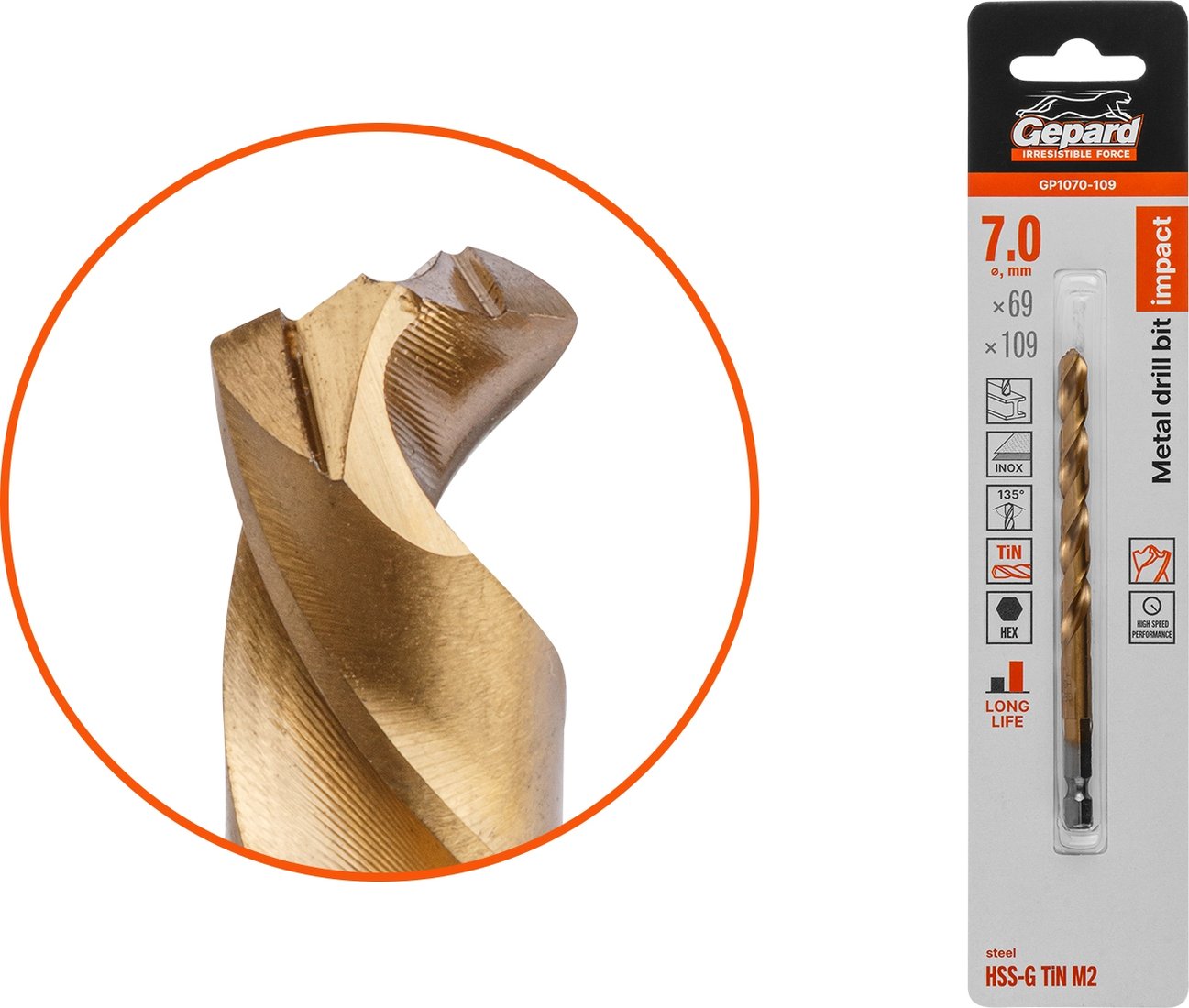 

Сверло Gepard GP1070-109