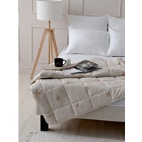 Одеяло Лен наш Лен/овечья шерсть Евро 208840 (200x220, бежевый)