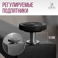 Офисный стол Millwood Каир Угловой 160x120х93.05 (дуб белый Craft/металл черный)