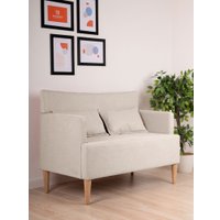 Диван Mio Tesoro Киус с подушками (микровелюр/бежевый №1)