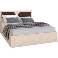 Кровать МебельЭра Николь 1400 (шимо/лиственница темная)