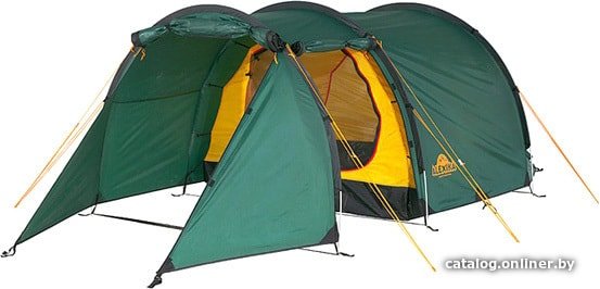 Треккинговая палатка AlexikA Tunnel 3 (зеленый)
