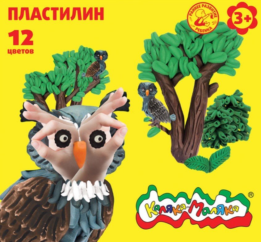 

Пластилин Каляка-Маляка ПКМ12 (12 цв)