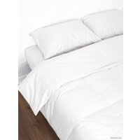 Евро комплект постельного белья Loon Adelina (евро, наволочка 70x70, белый)