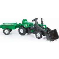 Педальная машинка Dolu Ranchero с прицепом и ковшом 8048 (зеленый)