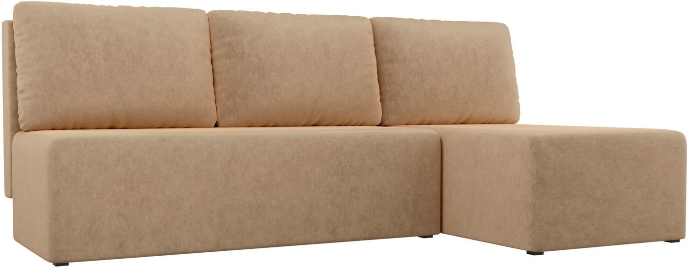 

Угловой диван Mio Tesoro Берген правый (микровельвет, бежевый)