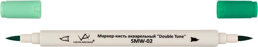 

Маркер художественный Vista-Artista Double Tone SMW-02 (09 зеленый холодный)
