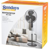 Вентилятор Sundays Home RD-40A (черный)