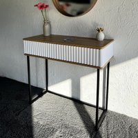 Туалетный столик без зеркала Shtabe Royal 5011 эко (дуб кантри/черный)