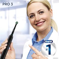 Электрическая зубная щетка Oral-B Pro 3 3000 Cross Action D505.513.3 (черный)