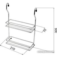 Полка для специй Lemax CWJ116B (хром)