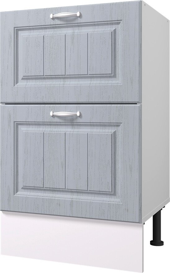 

Шкаф напольный Горизонт Принцесса 50 2 ящика (серый)