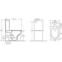 Унитаз напольный WeltWasser WW Salzbach 001 XL GL-WT (белый глянец чаша)