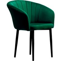 Стул с подлокотниками Памир Версаль F74 Поворотный (зеленый/черная опора)